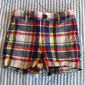 Jamie and Jack boys shorts plaid